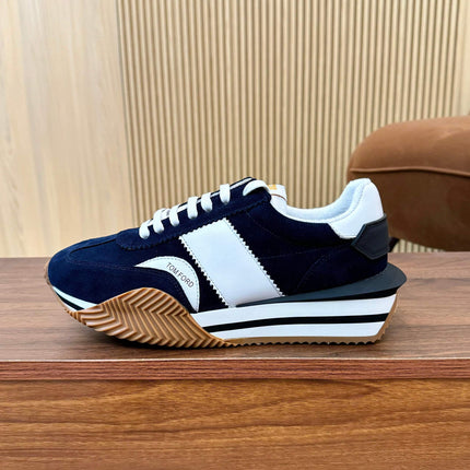 TOM FORD SNEAKERS IN NAVY BLUE SUEDE 432169
