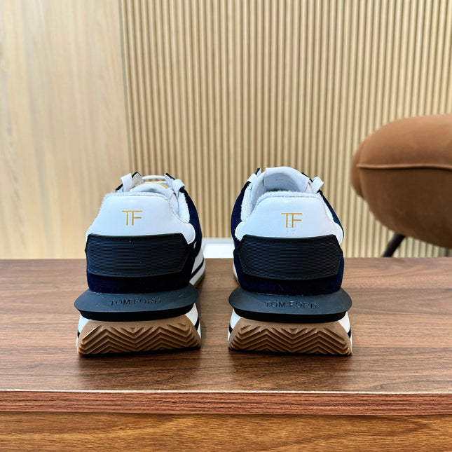 TOM FORD SNEAKERS IN NAVY BLUE SUEDE 432169