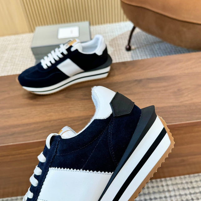 TOM FORD SNEAKERS IN NAVY BLUE SUEDE 432169
