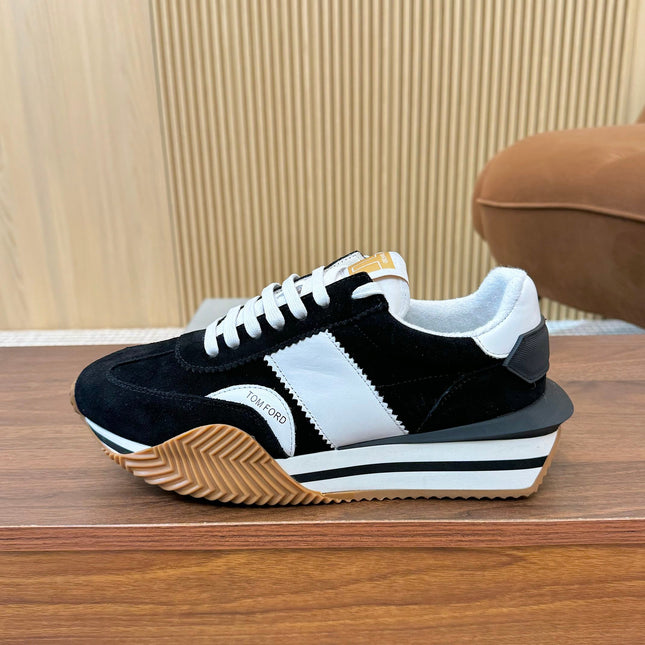TOM FORD SNEAKERS IN BLACK SUEDE 432171