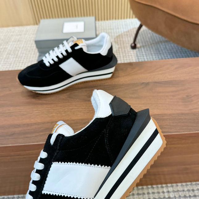 TOM FORD SNEAKERS IN BLACK SUEDE 432171