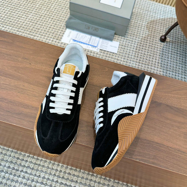 TOM FORD SNEAKERS IN BLACK SUEDE 432171
