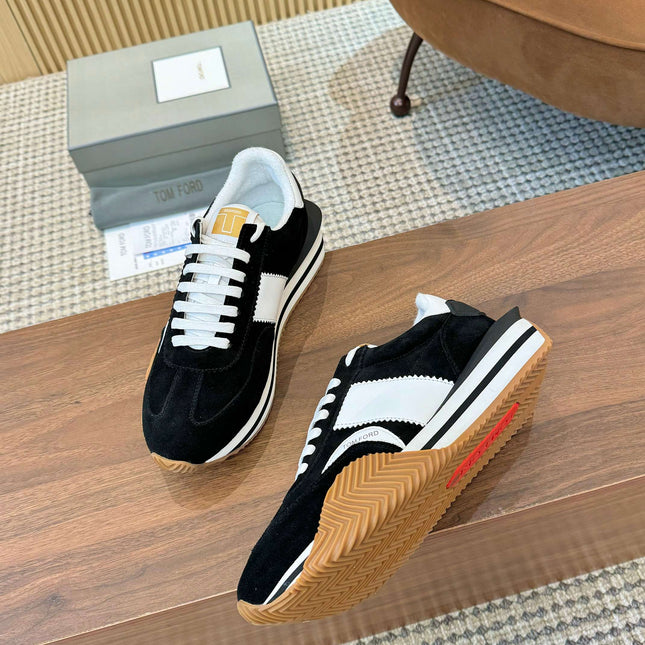 TOM FORD SNEAKERS IN BLACK SUEDE 432171