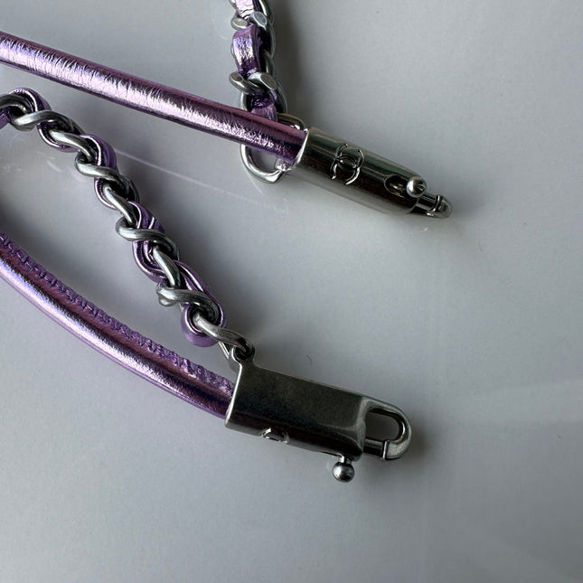 CC MINI 20 BAG IN VIOLET PURPLE METALLIC LAMBSKIN