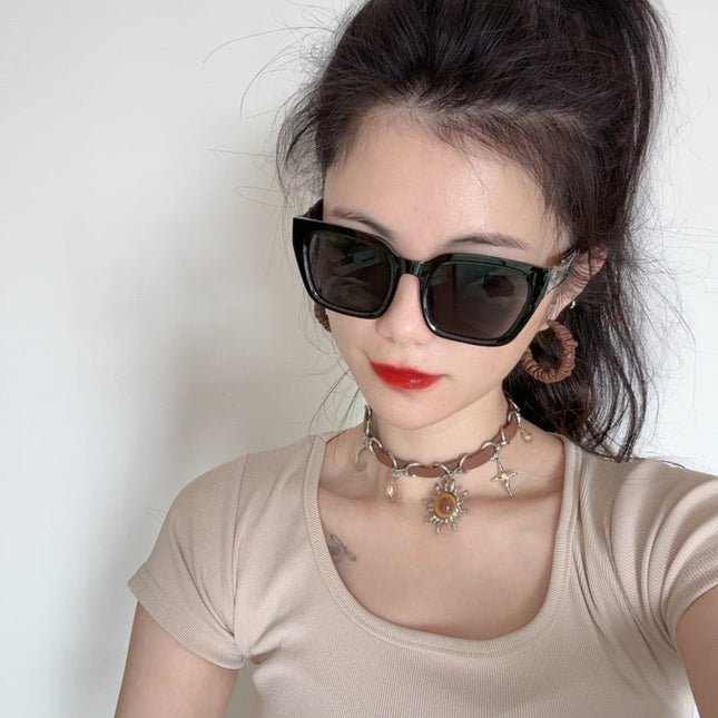 SQUARE SUNGLASSES L1551 IN ACETATE