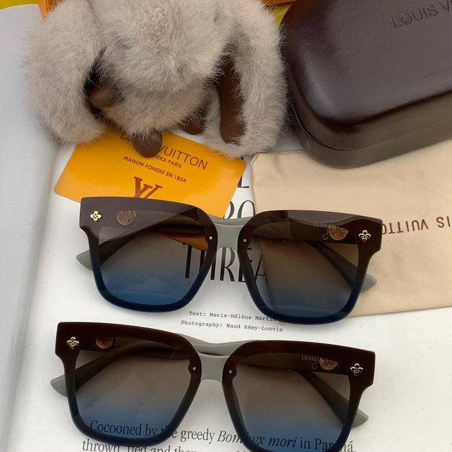 SQUARE SUNGLASSES L2201 IN LIGHT GREY ACETATE