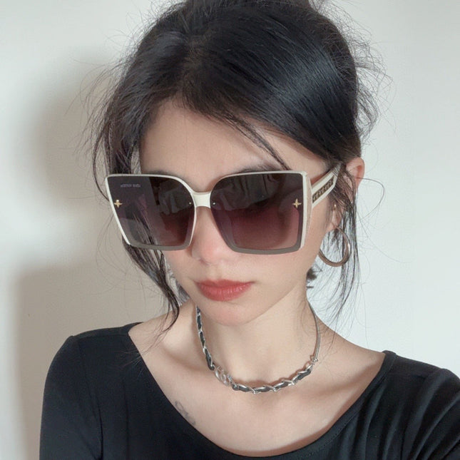 SQUARE SUNGLASSES L5972 IN BEIGE ACETATE