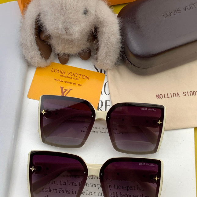 SQUARE SUNGLASSES L5972 IN BEIGE ACETATE