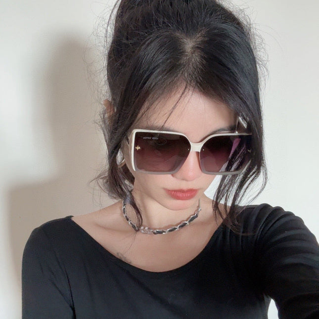 SQUARE SUNGLASSES L5972 IN BEIGE ACETATE