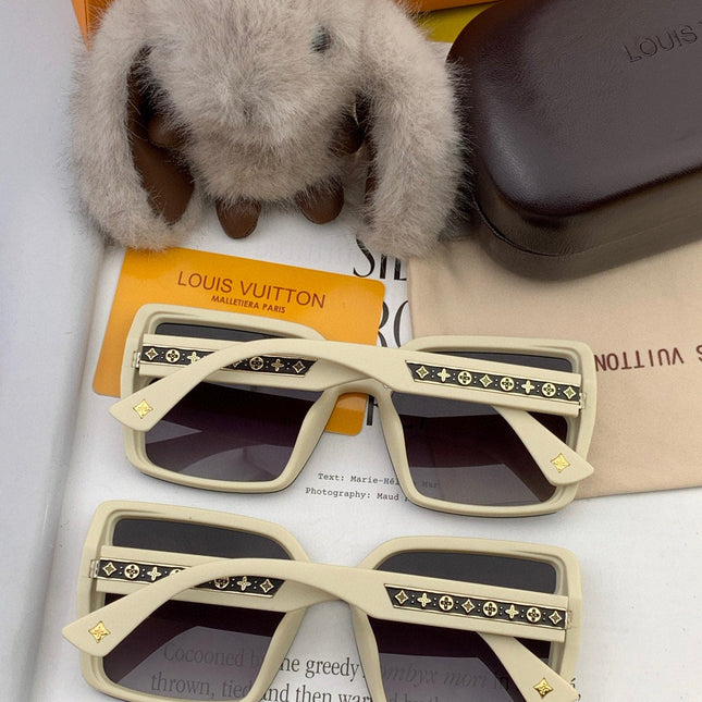 SQUARE SUNGLASSES L5972 IN BEIGE ACETATE