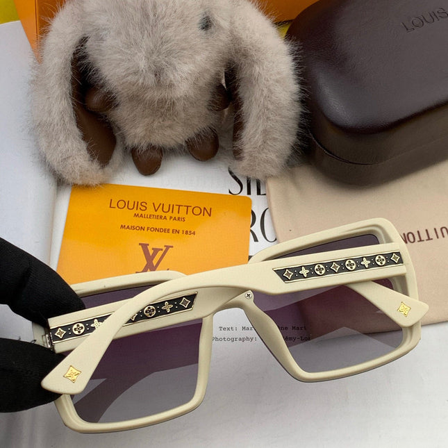 SQUARE SUNGLASSES L5972 IN BEIGE ACETATE