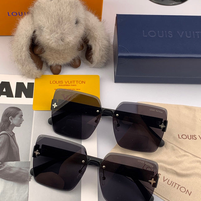 SQUARE SUNGLASSES L5970 IN BLACK ACETATE