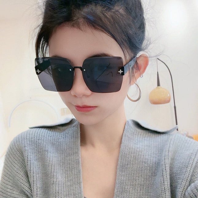 SQUARE SUNGLASSES L5970 IN BLACK ACETATE