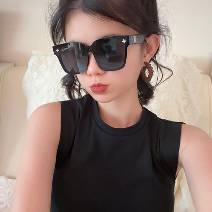 SQUARE ROUND SUNGLASSES L6303 IN ACETATE