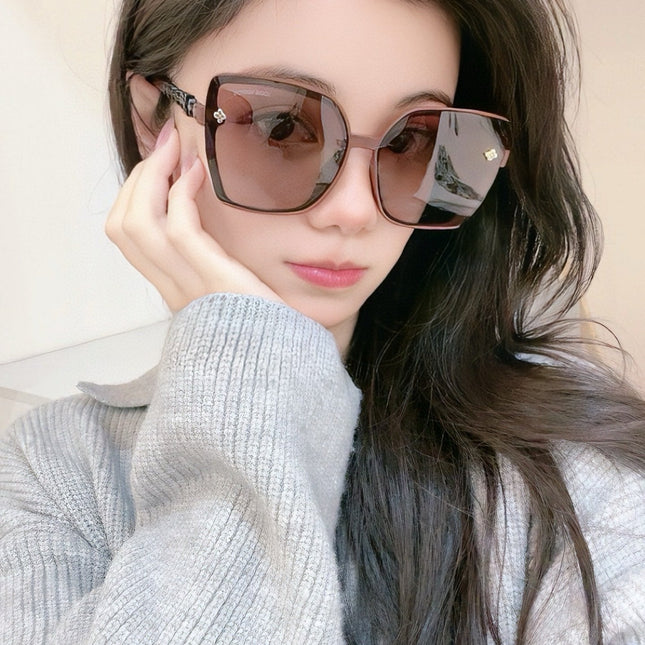 SQUARE SUNGLASSES L3992 IN ACETATE EMBOSSED LOGO