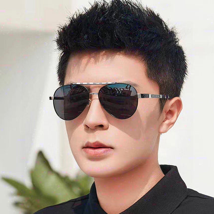 PILOT SUNGLASSES L66 IN BLACK METAL