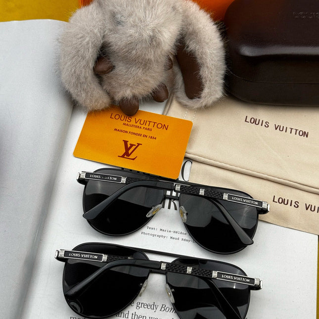 PILOT SUNGLASSES L66 IN BLACK METAL