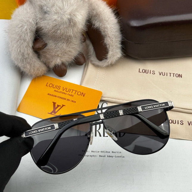 PILOT SUNGLASSES L66 IN BLACK METAL