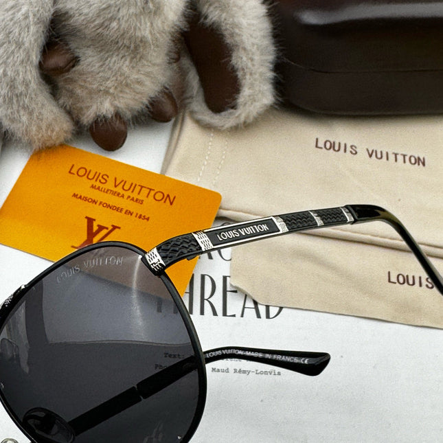 PILOT SUNGLASSES L66 IN BLACK METAL