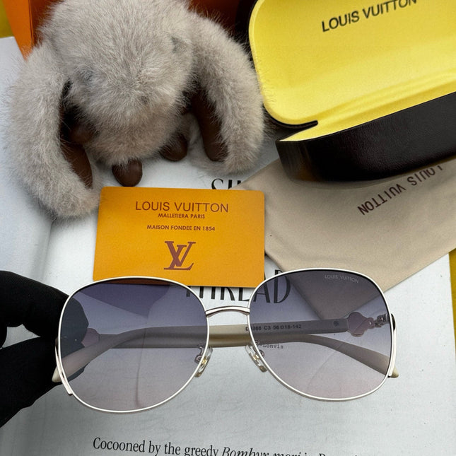 SIGNATURE ROUND SUNGLASSES L8638 IN METAL