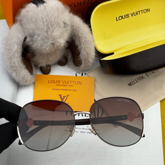 SIGNATURE ROUND SUNGLASSES L8638 IN METAL