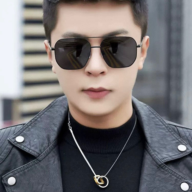 CAT EYE SUNGLASSES L1805 IN METAL GREY LENSES