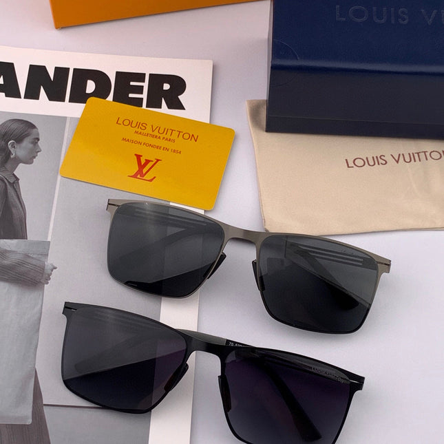 RECTANGULAR SUNGLASSES L169 IN METAL