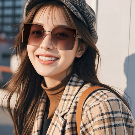 SQUARE SUNGLASS L9612 IN METAL