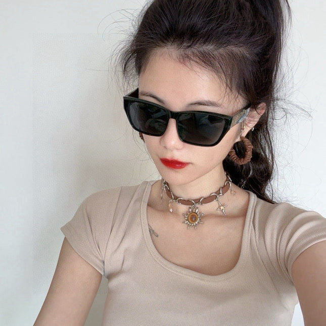 RECTANGLE MONOGRAM SUNGLASS L9550 IN ACETATE FRAME