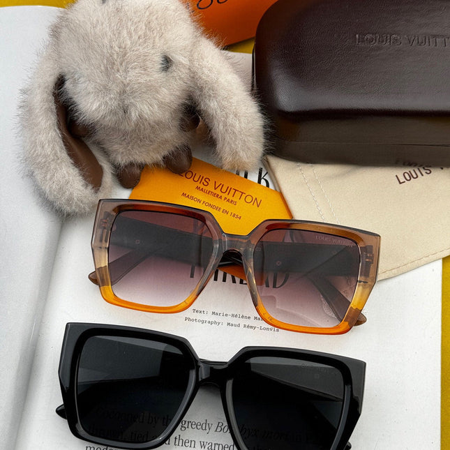 SQUARE SUNGLASS L6133 IN ACETATE FRAME EMBOSSED LOGO