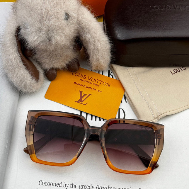 SQUARE SUNGLASS L6133 IN ACETATE FRAME EMBOSSED LOGO