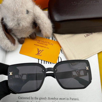 SQUARE SUNGLASS L8130 IN METAL AND ACETATE FRAME