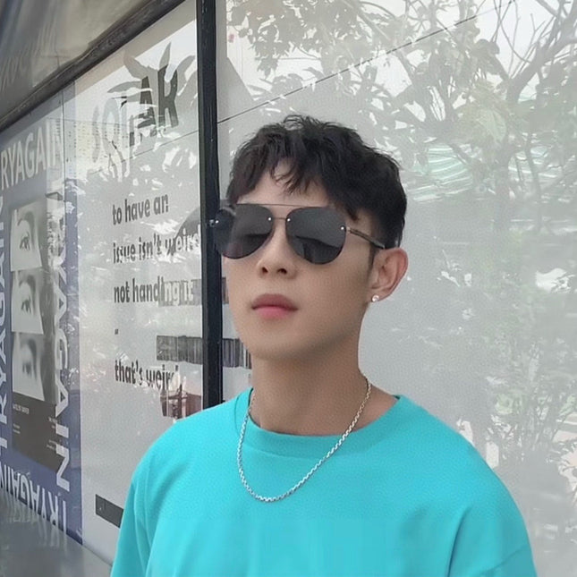 PILOT SUNGLASSES L780664 IN METAL BLACK LENSES