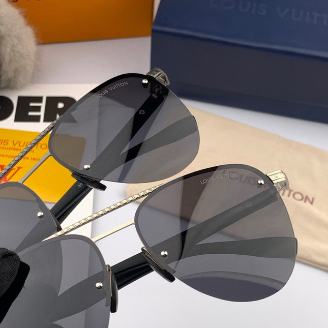 PILOT SUNGLASSES L780664 IN METAL BLACK LENSES