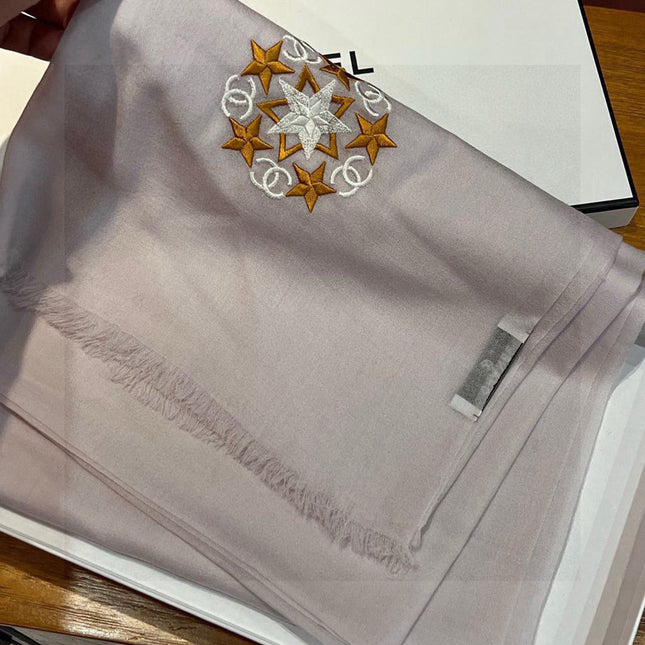 CHANEL 25S SCARF 200 IN CASHMERE WOOL 701966