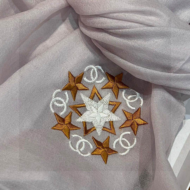 CHANEL 25S SCARF 200 IN CASHMERE WOOL 701966