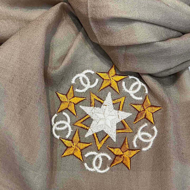 CHANEL 25S SCARF 200 IN CASHMERE WOOL 701967