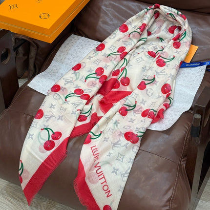 LV SCARF 140 CM IN CASHMERE 721491