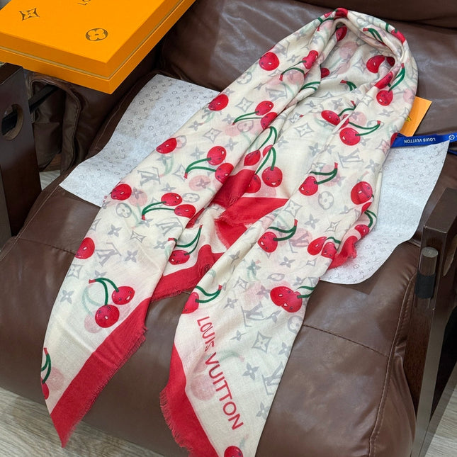 LV SCARF 140 CM IN CASHMERE 721491