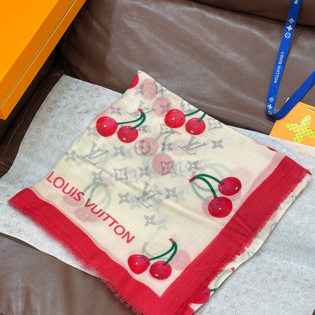 LV SCARF 140 CM IN CASHMERE 721491