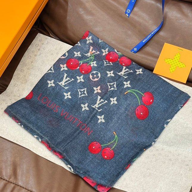 LV SCARF 140 CM IN CASHMERE 721492