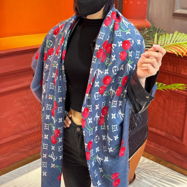 LV SCARF 140 CM IN CASHMERE 721492