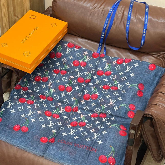 LV SCARF 140 CM IN CASHMERE 721492
