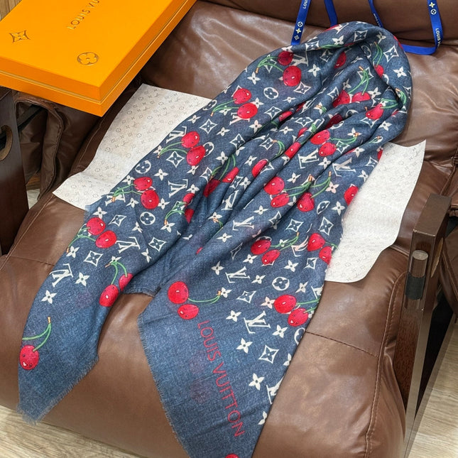 LV SCARF 140 CM IN CASHMERE 721492