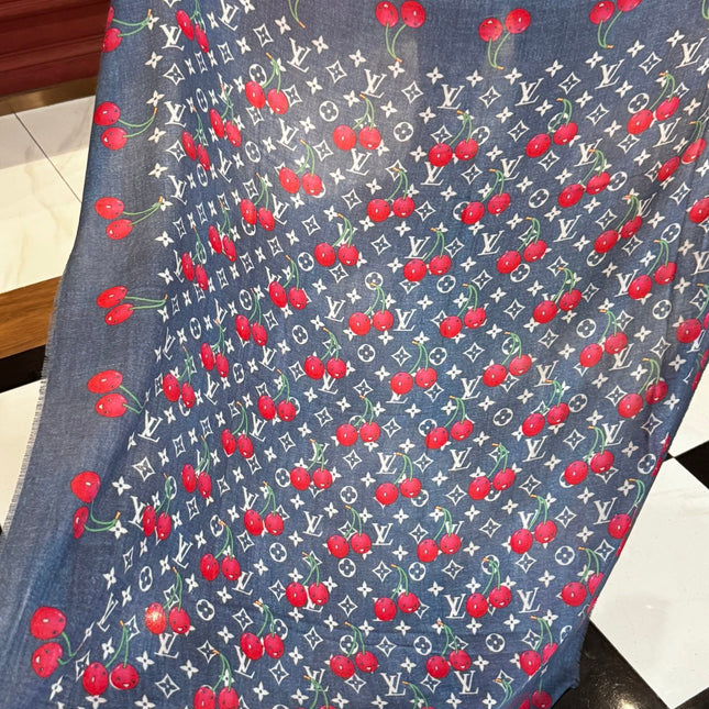 LV SCARF 140 CM IN CASHMERE 721492