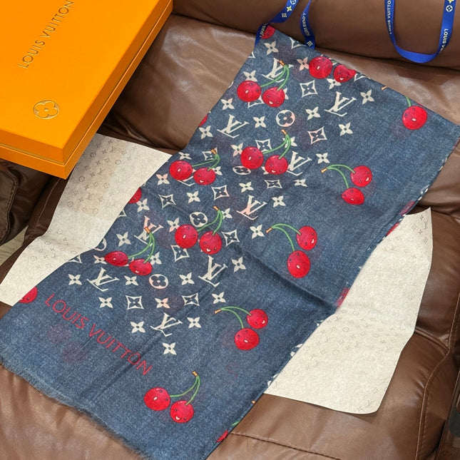 LV SCARF 140 CM IN CASHMERE 721492