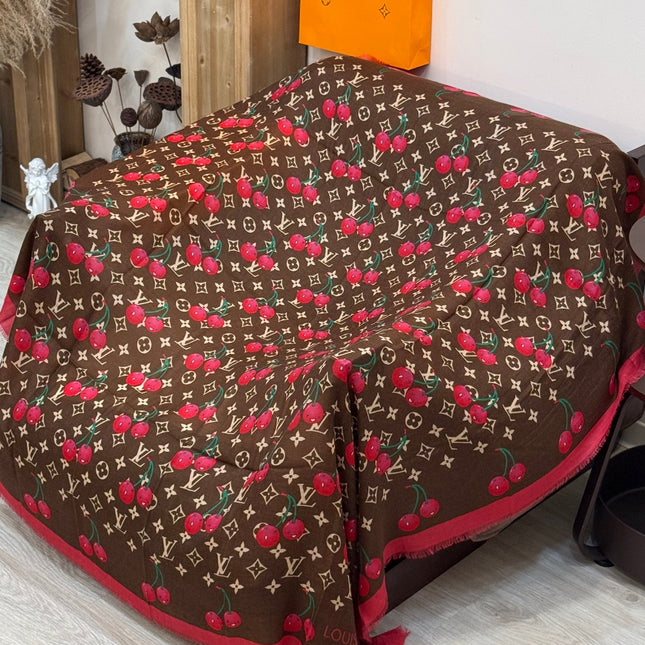 LV SCARF 140 CM IN CASHMERE 721493