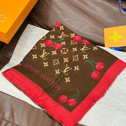 LV SCARF 140 CM IN CASHMERE 721493