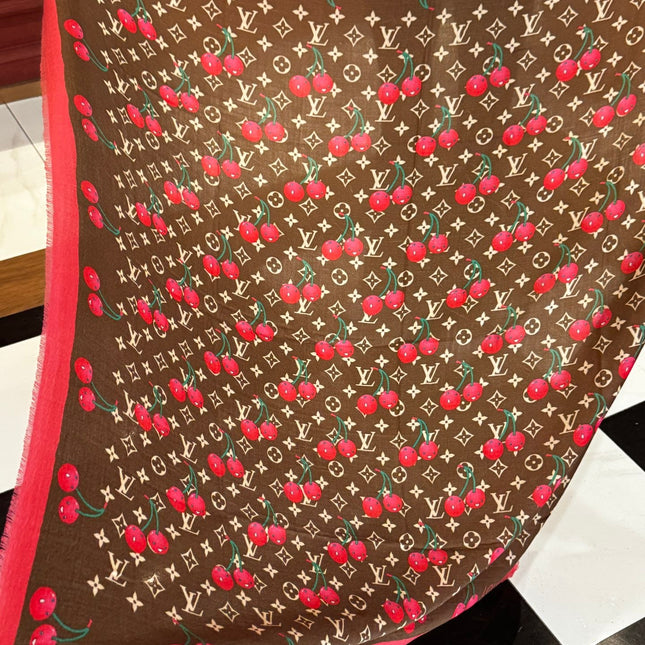 LV SCARF 140 CM IN CASHMERE 721493