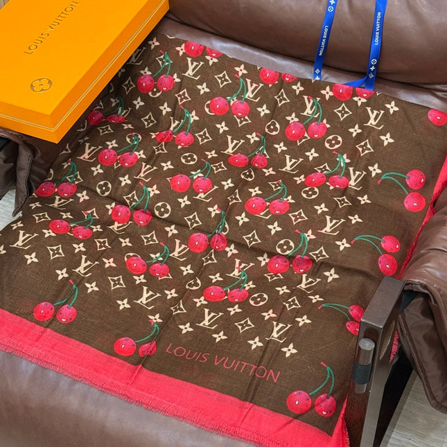 LV SCARF 140 CM IN CASHMERE 721493